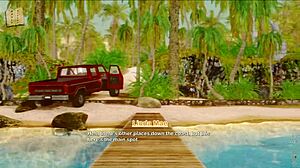 At the inn, big tits bounce during the anime game adventure.