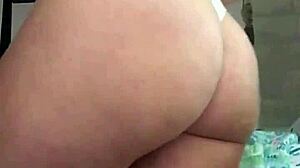 Thick amateur blonde girl next door plays with dildo in both holes until hard orgasm in homemade video