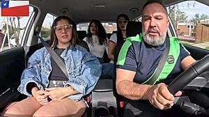 Model infinitha sucks cock on santiago streets after ride