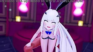 Melusine bunny in 3d cartoon anime