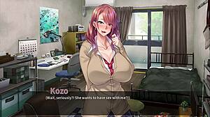 Playing gal gyaru hentai game episode 1 with hot scenes