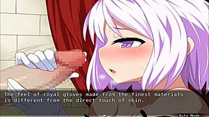 Heroine In Tales Of The Sacred Sword Hero 5 Moans As Big Cock Cums On Her Tits And Ass