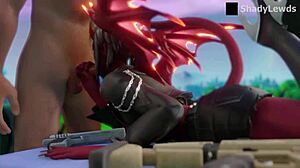Malice Blowjob Fortnite In 3D Rule 34 SFM Animation