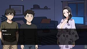 In this hentai, my friend casually fucks my stepmom in doggystyle cheating scene