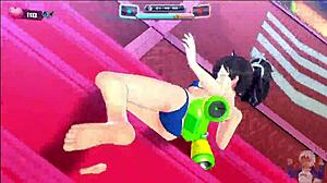 Senran Kagura Wet Girls Water Park Fuck