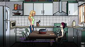 Массаж приводит к мастурбации в горячей игре с пиццей