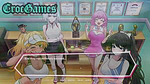 i play tennis in this hentai anime game.