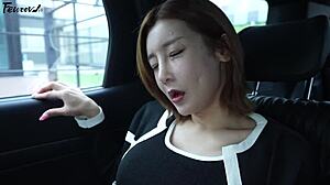 A married woman from Korea shows her sensitive feet