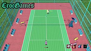i play tennis in this hentai anime game.