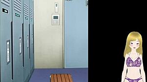 Hentai Girl's Panties Stuck In Juicy Pussy Tunnel