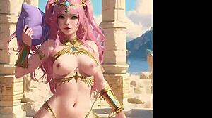 sex goddess hosts wild beach party with big tits and costumes