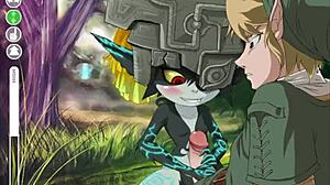 Watch Midna get fucked in the ass in this Zelda hentai game!