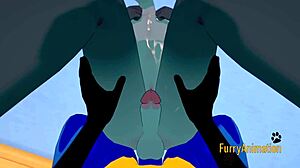 lucario and raymond get blowjob and fucked in furry yaoi