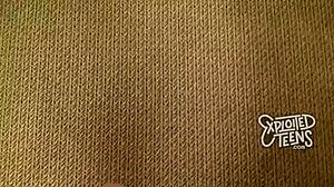 Petite brunette teen blows monster cock with shaved pussy!