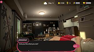 Can you handle the orgasm simulator gameplay with Jessica?