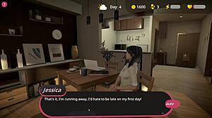 Can you handle the orgasm simulator gameplay with Jessica?