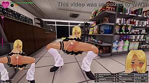 hentai game exposes gyaru jk peeing publicly