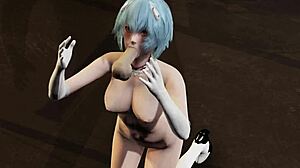 Rei ayanami engages in 3d porn with sucking and handjob in kill la kill