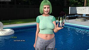 Dude flirts with sexy redhead slut in a house full of hot sluts in Summer Heat 04