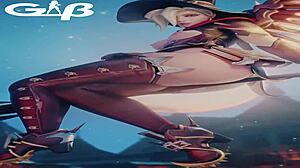 I love mercy's big ass in overwatch compilation