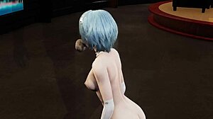 Rei ayanami engages in 3d porn with sucking and handjob in kill la kill