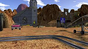 Eighteen: access to the church featuring lula in 3d anime