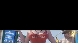 i love riding that cock in cowgirl as mercy lifeguard in this overwatch 3d animation with average waiting time
