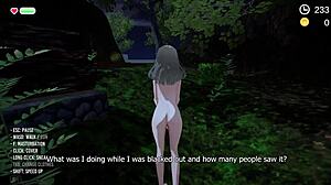 Kusanagi's nude streak in college hentai game 😏