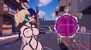 Hentai game zenless zone zero features bondage bdsm in anime