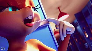 lola bunny masturbates solo in break the rules animation