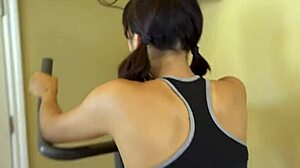 Channy Crossfire Workout with Rough Choking and Deepthroat