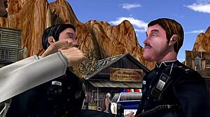 Eighteen: access to the church featuring lula in 3d anime