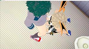 Bakugou Deku Kaminari Shoto Orgy In Toilet With Cum On Face Creampie Assfucking