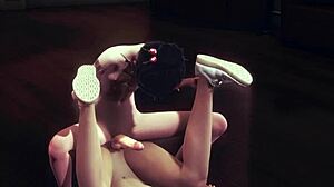 mio's footjob and creampie fuck?