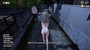 Kusanagi's nude streak in college hentai game 😏