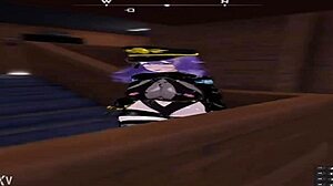 Hentai Game 3D Secrets Of Exposure Purple Hair Guard Girl Getting Wide