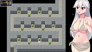 hey, check out this shrine maiden offering her hole in the ero-dungeon part 1