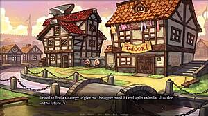 Pig princess caught by girlfriend's dad in hentai game