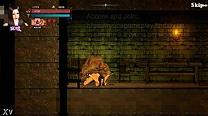 Cute Lady Teases Fat Man in Guilty Hell 2 Hentai Game