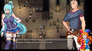 in this konosuba hentai game, the goddess corrupts our horny world with big tits and sexy outfits