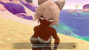 Gameplay of tropical monster girls involves character creation and getting stranded