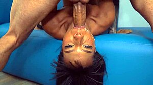 Interracial Anal Sex with Sloppy Blowjob and Friend Brittany