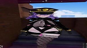 Hentai Game 3D Secrets Of Exposure Purple Hair Guard Girl Getting Wide