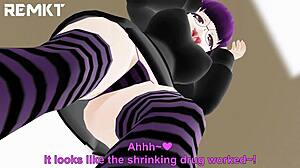 Mmd giantess stalks and inserts in fetish animation