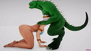 reptile with two cocks breeds egyptian priestess in furry 3d porn wild life
