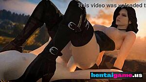 yo, 3d hentai yennefer from the witcher gets used as a fuckable sex slave 😈