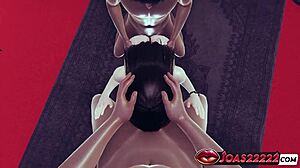 Asian Teen Double BJ 3D Hentai Action