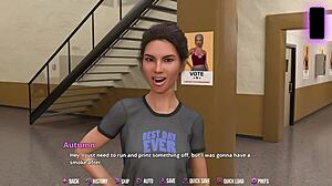 Saving The Busty Redhead In College Kings 2, She Sucks Juicy Cum From Big White Cock