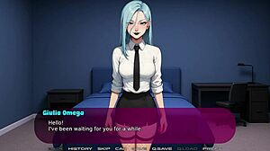 i have a blue haired mistress fuck session intro - my girlfriends new kink 1 cartoon porn visual novel
