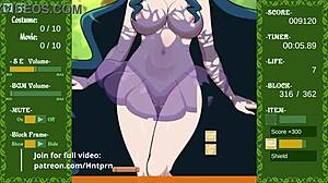 Que se passe-t-il dans ce mini-jeu hentai strip brick breaker ?